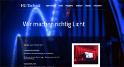 Desktop Screenshot of hg-technik.com